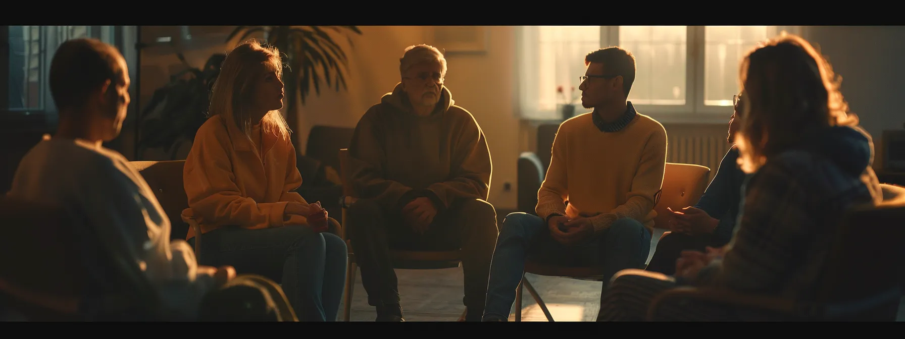 a group of people sitting in a circle, engaging in a deep conversation and sharing their thoughts freely and honestly.