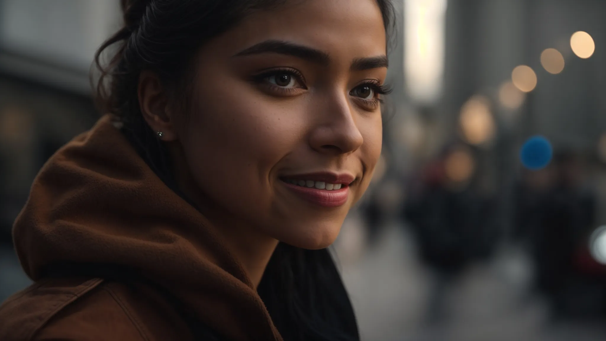 a person smiling while embracing a new challenge.